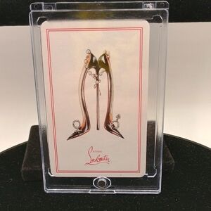 Christian Louboutin High Heels Art Card with Red Accents